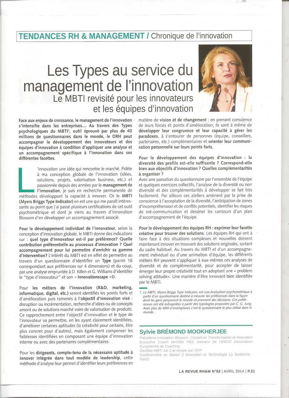 rhm types service innovation